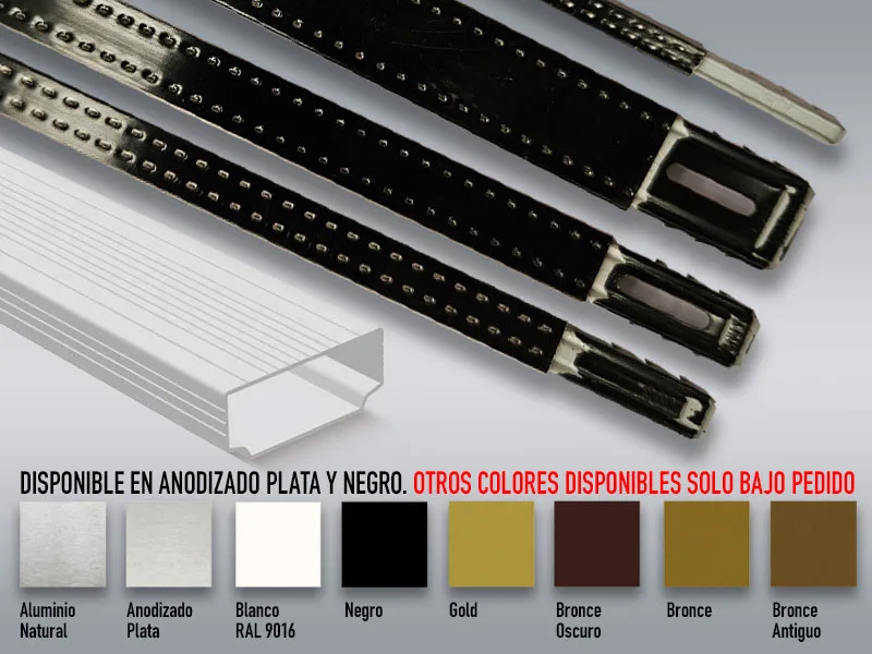 Profilglass Separador Doblable Negro